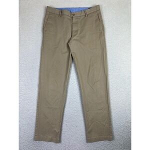 Alton Lane Pants Mens 33 Khaki Tailored Fit Chino Stretch Flat Front Cotton